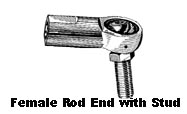 Spherical Rod End Ball Joint Assemblies with Stud-Female